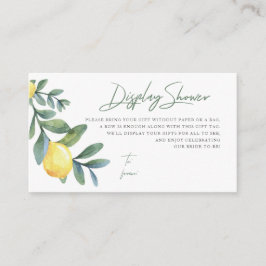 Visning Shower-kort, ingen figursättning, Lemon-Mö Tilläggskort