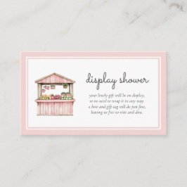 Visning Shower Rosa Farmers Market Baby Shower Tilläggskort