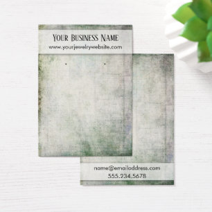 Visningar för Rustic Grunge Earring Holder Visitkort