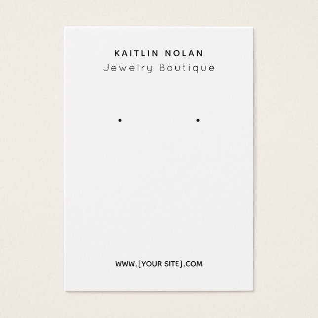 Visningar för textavläsning i modern Anpassningsba Visitkort (Framsidan)