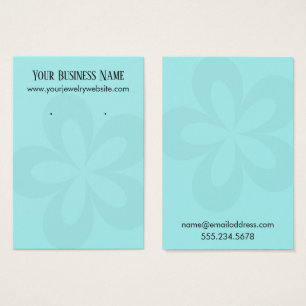 Visningar för vattengrafik, blomma 1 Öronhållare Visitkort