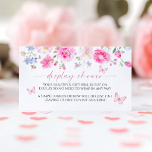 Visningen Babykläder för Bright Rosa Flowers Tilläggskort