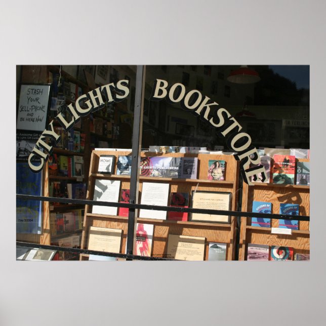 Visningen City Ljus Bookstore- Poster (Framsidan)