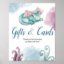 Visningen Dragon Baby Shower Gift and Cards Poster
