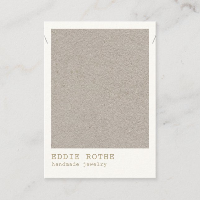 Visningen för judelry i Neecklace Simple Kraft Nec Visitkort (Framsida)