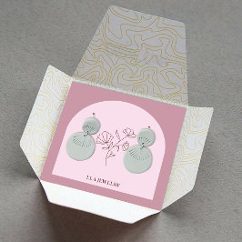 Visningen för minimal arch handgjord av judiska av fyrkantigt visitkort