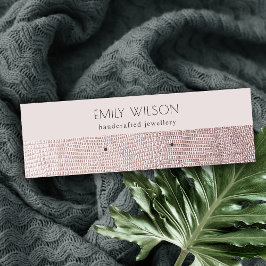  Visningen för Pearl Leather Struktur Stud Earring Mini Visitkort