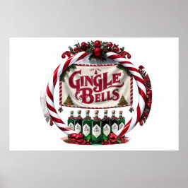 Visningen Gingle Klockor jul Gin Poster