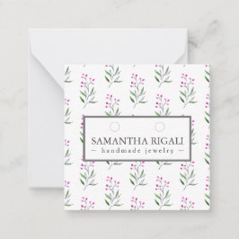 Visningen Jul Botanicals Necklace Earrings Anteckningskort