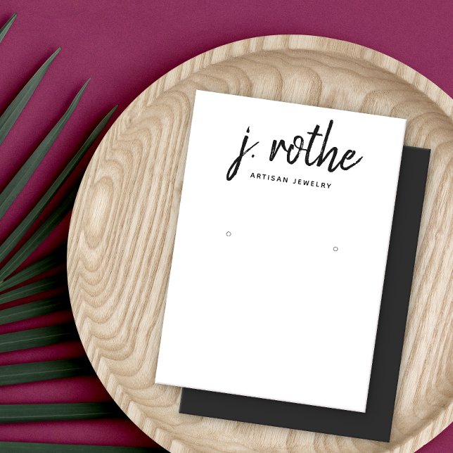 Visningen Kalligrafi - svart, vit avbildning Visitkort (Skapare uppladdad)