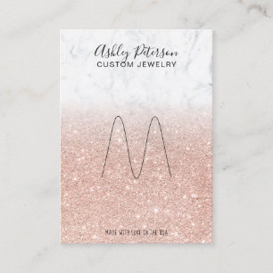 Visningen Marble ro guld glitter, ring Visitkort