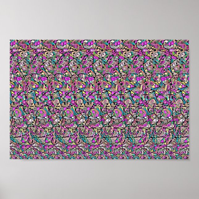 Visningen måste vara en icke-Gömt 3D-utskrift Poster (Framsidan)