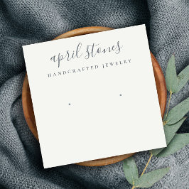 Visningen Minimal  för svartvit Grått-visning Fyrkantigt Visitkort