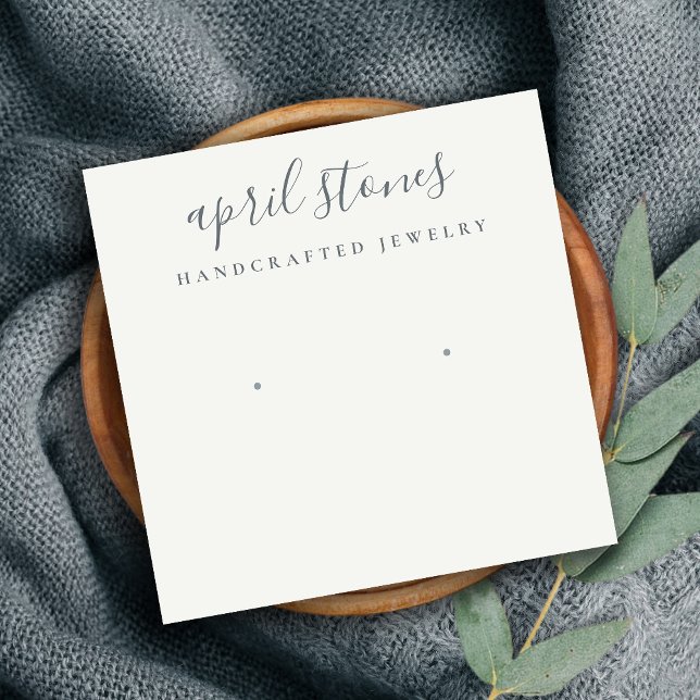 Visningen Minimal  för svartvit Grått-visning Fyrkantigt Visitkort (Skapare uppladdad)