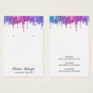 Visningen Modern Unicorn Glitter-drivrutiner Visitkort