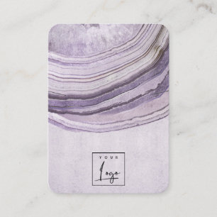 Visningen Mute Mauve Lilac Agate Earthy Necklace Visitkort