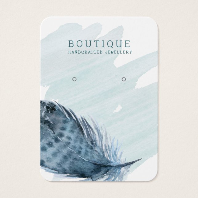 Visningen Ökning av ludd, pendelfärgad vattenfärg Visitkort (Framsidan)