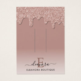 Visningen Ro Guld Monogram Branding Hair Clip Visitkort