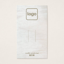 Visningen Rustic White Wood Add Logotyp Clip Visitkort