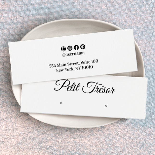 Visningen Skalning av liten vit skript Litet Visitkort (Skapare uppladdad)