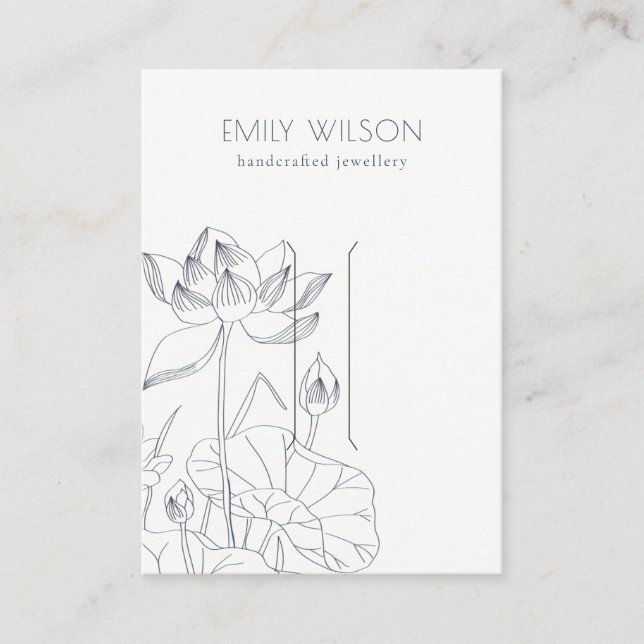 Visningen Sketch Hair Clip med minimal vattenfri B Visitkort (Framsida)