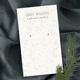 Visningen Struktur Earring Stud Visitkort