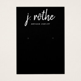 Visningen Svart avläsning av coola Calligraphy Fon Visitkort