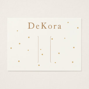 Visningen Tiny Guld Stars Hair Clip Barrette Visitkort