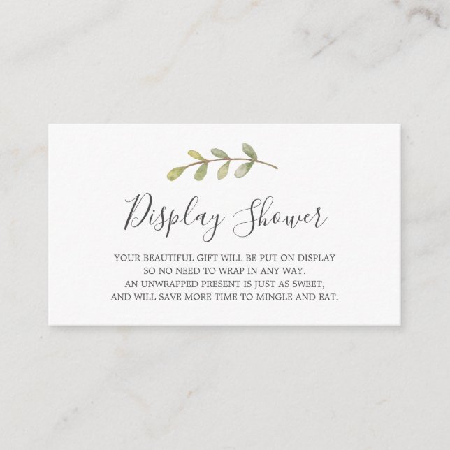 Visningens babyvisningsprogram tilläggskort (Framsida)