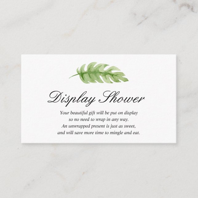 Visningens babyvisningsprogram tilläggskort (Framsida)