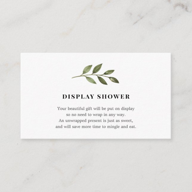 Visningens babyvisningsprogram tilläggskort (Framsida)