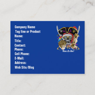 Visningsanteckningar för Pirat-dagar med dubbla Lo Visitkort