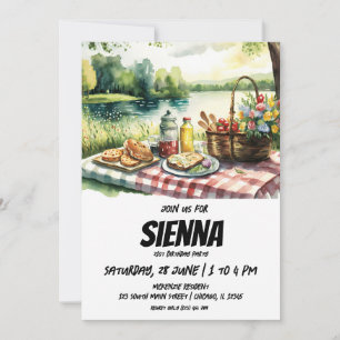 Visningsinbjudan för sommarPicnic sjö Inbjudningar