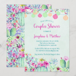 Visningsinbjudningar för Par i Cactus Lantern Fies Inbjudningar