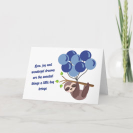 Visningskort för pojke kort