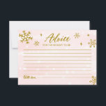 Visningskort för Winter Snöflingor Flicka Inbjudningar<br><div class="desc">Visningskort för Winter Snöflingor Flicka</div>