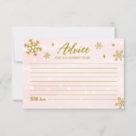 Visningskort för Winter Snöflingor Flicka Inbjudningar