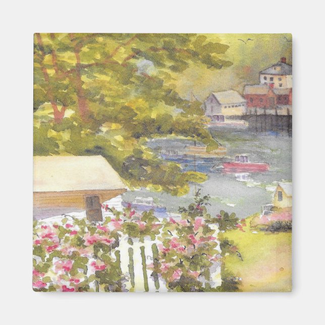 visningsmagnet för stonington-hamn magnet (Framsidan)