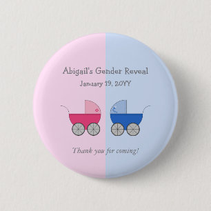 Visningsprogram för Gender av rosa och Baby Knapp