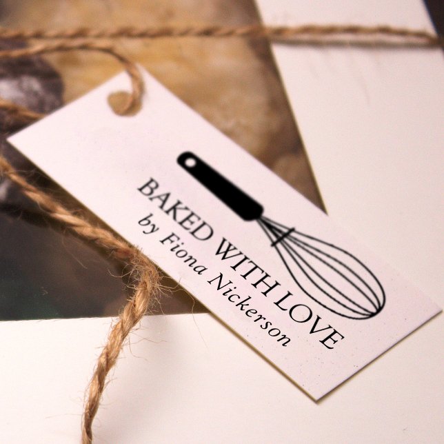 Visp Bakat Med Kärlek Stämpel (Whisk Baked With Love Rubber Stamp)