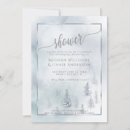 Viss skugga | Silver Blue Winter Wonderland Meddelande