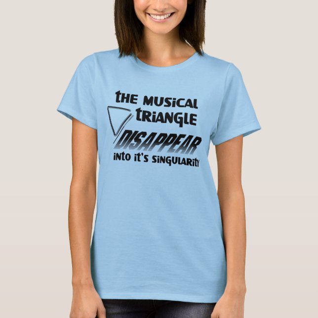 Viss triangelvit text t shirt (Framsida)
