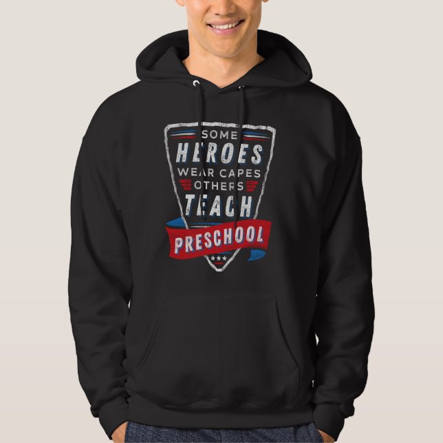 Vissa Bäror av Heroes kapar andra Preschool Teac Hoodie (Framsida)