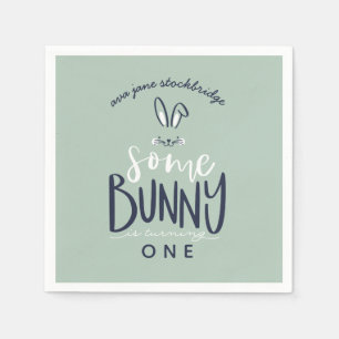 VISSA BUNNY FÖDELSEDAGSFEST NAPKINS PAPPERSSERVETT