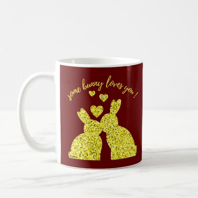 VISSA BUNNY KÄRLEK DU KAFFEMUGG (Vänster)
