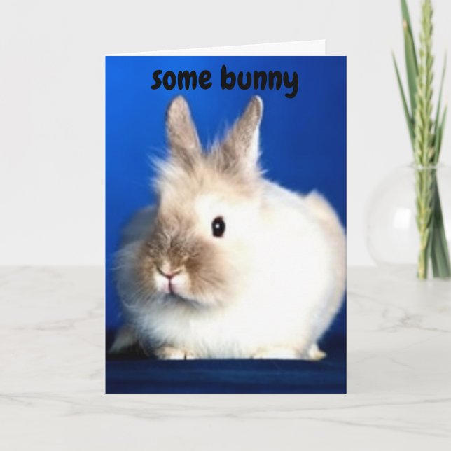 VISSA BUNNY KÄRLEK "DU" KORT (Framsida)