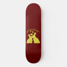 VISSA BUNNY KÄRLEK DU MINI SKATEBOARD BRÄDA 18,5 CM