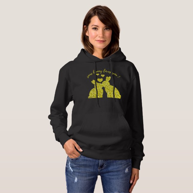 VISSA BUNNY KÄRLEK DU T SHIRT (Hel framsida)
