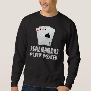 Vissa däggdjur spelar Bingo Real Mammas spelar Pok Lång Ärmad Tröja