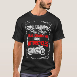 Vissa farfar spelar Bingo Real Grandpas Ride Motor T Shirt